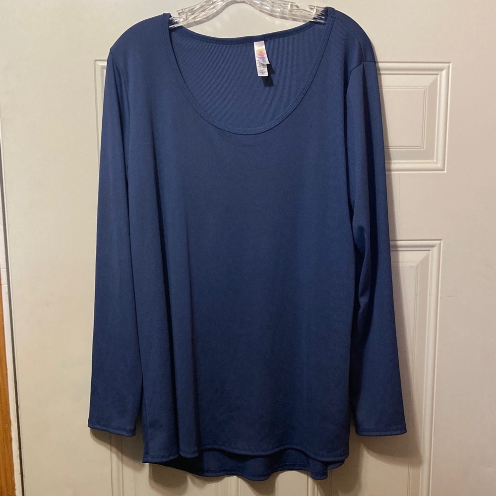 Long Sleeve Scoop Neck Women's Top XL